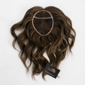 TOP24 NATALIE - Fishnet Hair Topper 5.5x7", Hair 30-35cm, Lightweight Crown Coverage for Women