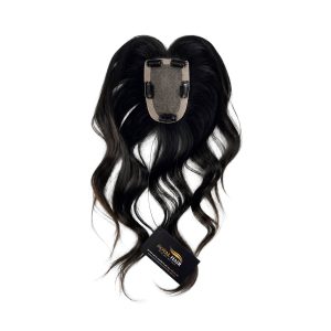 TOP12 AVA – Mini Silk Top Hair Topper 3×5″, Natural Scalp Effect for Crown Thinning
