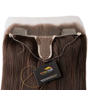 TOP17 AMELIA - Swiss Lace T-Line Hair Topper with Halo Wire Support