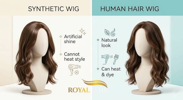 Synthetic vs. Human Hair Wigs