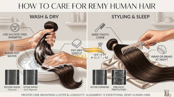 How to Care for Remy Human Hair