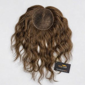 TOP30 LILY - Fishnet 5x5mm Hair Topper 6.5x6.5", Hair Length 40-42cm, Full Coverage for Women