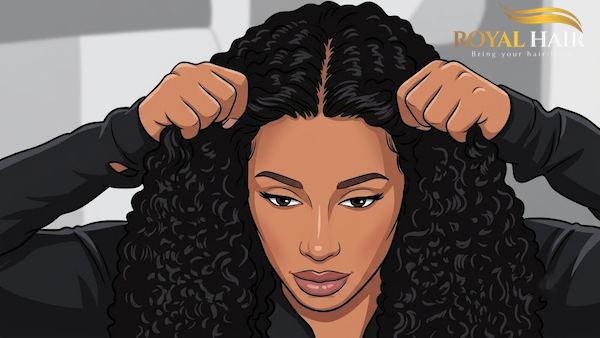 Aligning the Wig on Your Head
