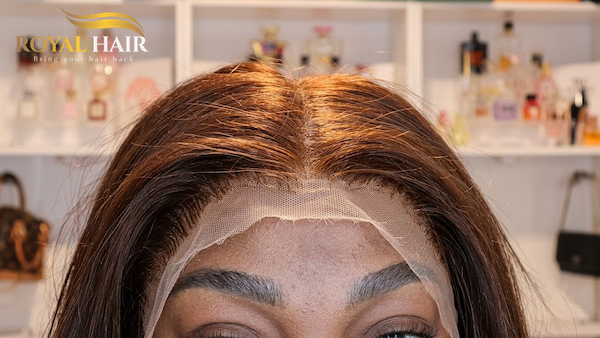 Position and align the wig