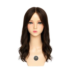 WIG17 IRIS - 16–17" Hair Length 3/4 Head Human Hair Wig, Comfortable Glueless